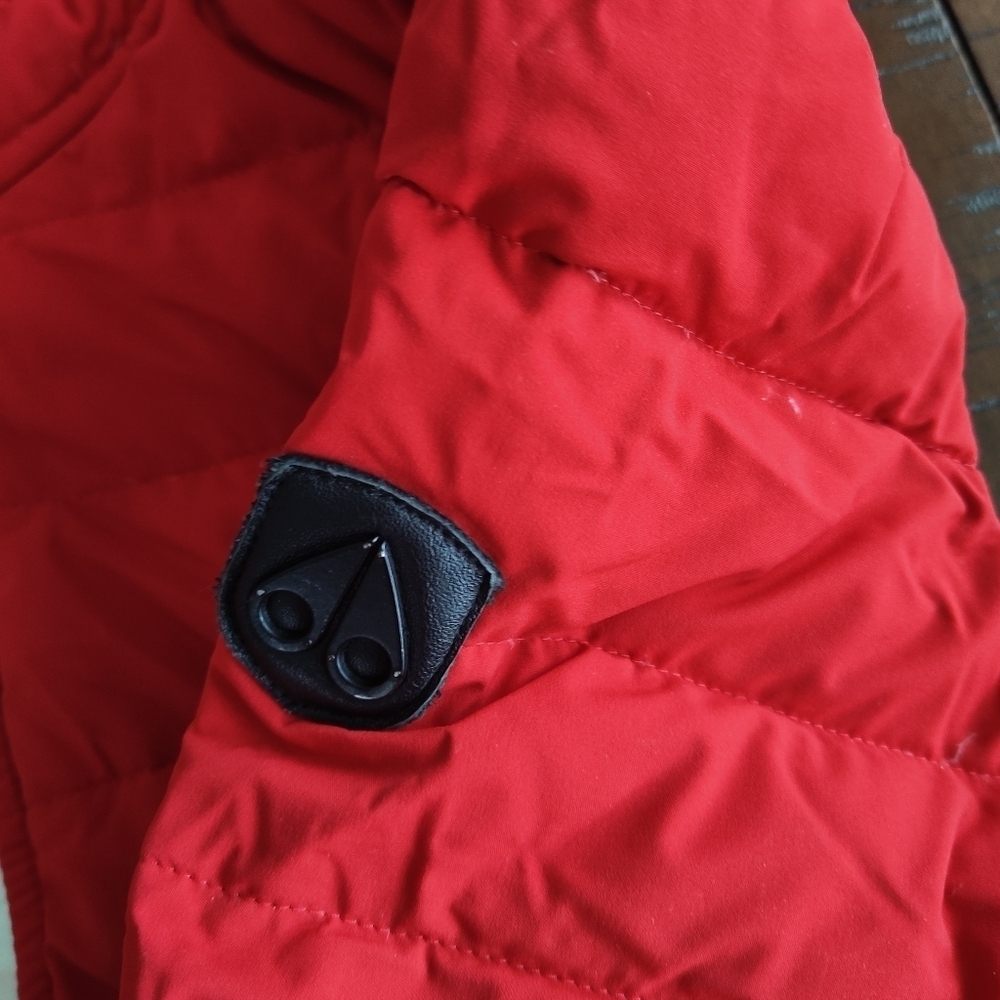 Moose Knuckles Red Redpath Hooded Down Jacket M - Picture 7 of 15